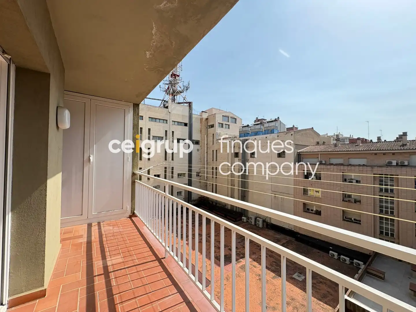 Balcony of Flat for rent in Girona  with Heating and Furnished