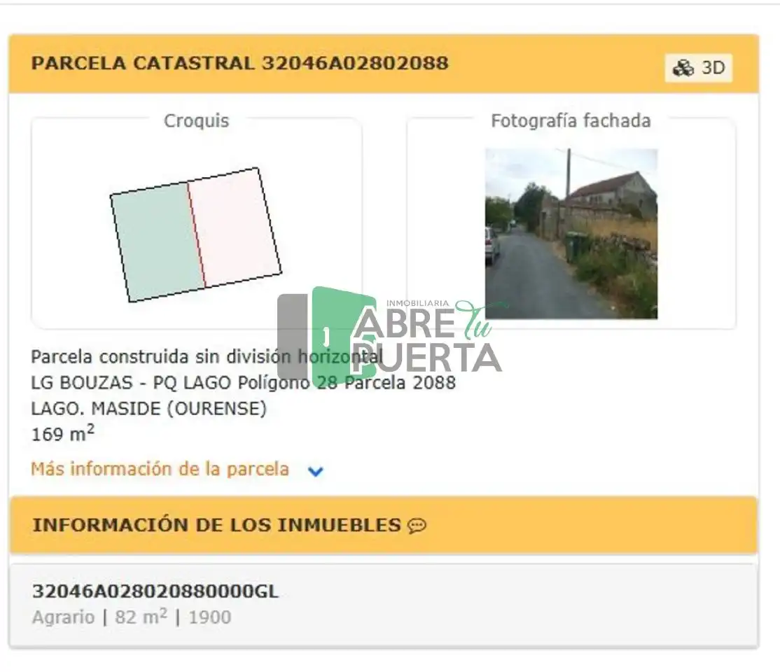 Casa o xalet en venda en Maside, Ourense
