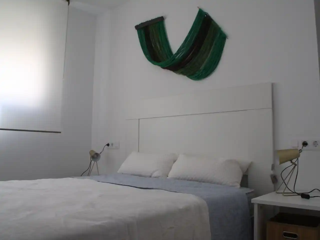 Schlafzimmer von Dachboden zur Miete in  Albacete Capital mit Klimaanlage und Schwimmbad