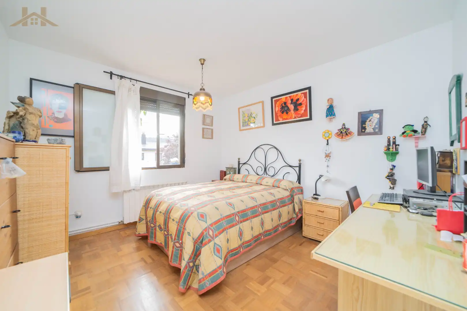 Dormitori de Casa adosada en venda en Collado Villalba amb Calefacció, Jardí privat i Terrassa