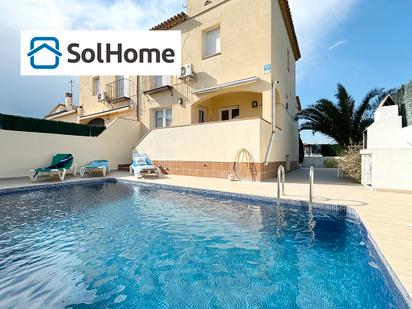 Exterior view of Single-family semi-detached for sale in L'Escala  with Air Conditioner and Swimming Pool