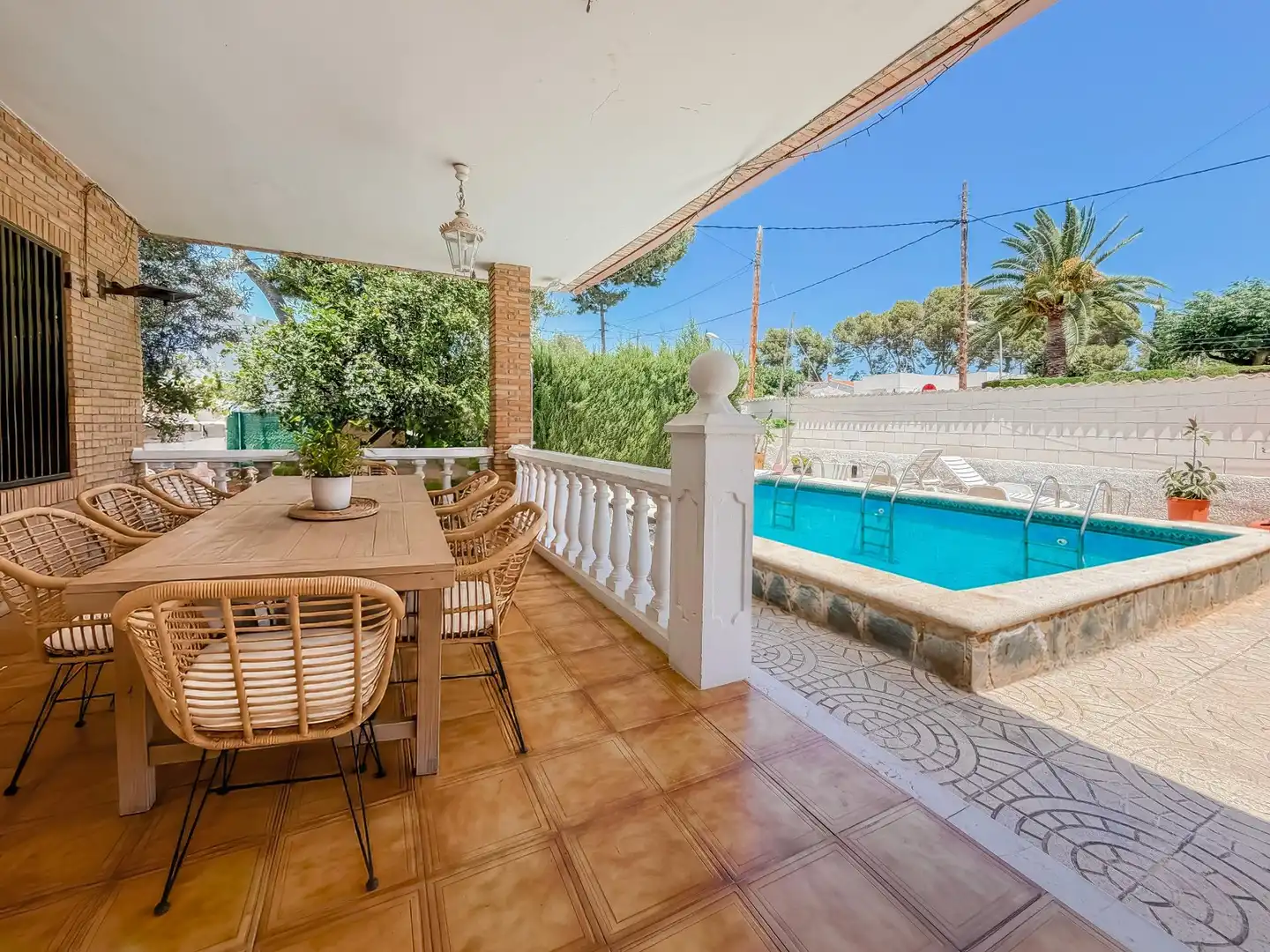 Terrassa de Casa o xalet en venda en L'Eliana amb Aire condicionat, Jardí privat i Terrassa