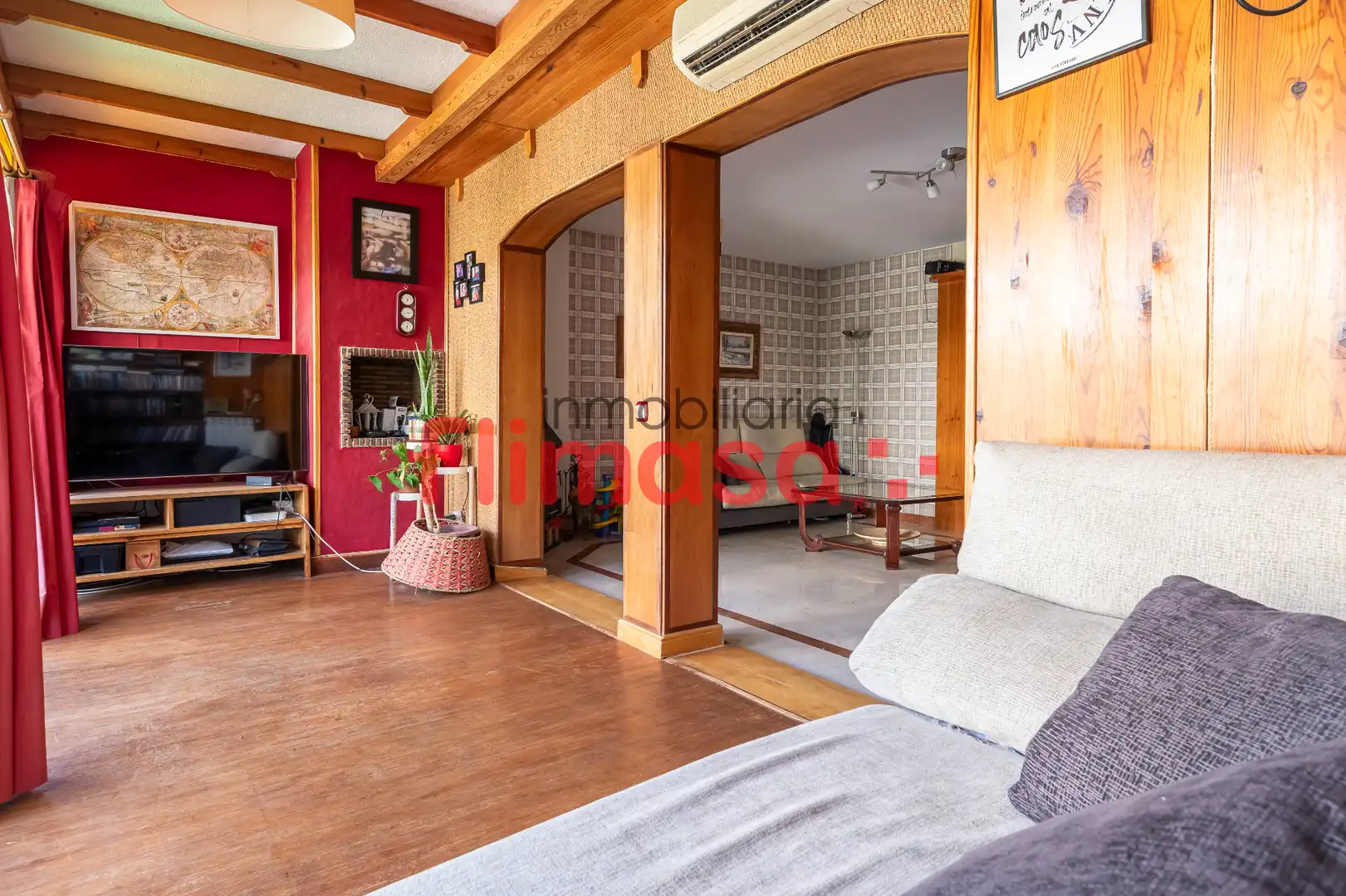 Sala de estar de Casa adosada en venta en Villaviciosa de Odón con Aire acondicionado, Calefacción y Jardín privado