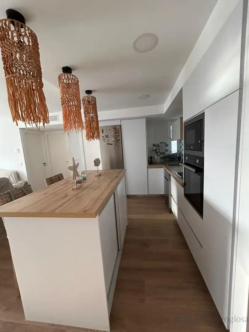 Kitchen of Flat for sale in Águilas  with Air Conditioner, Furnished and Balcony