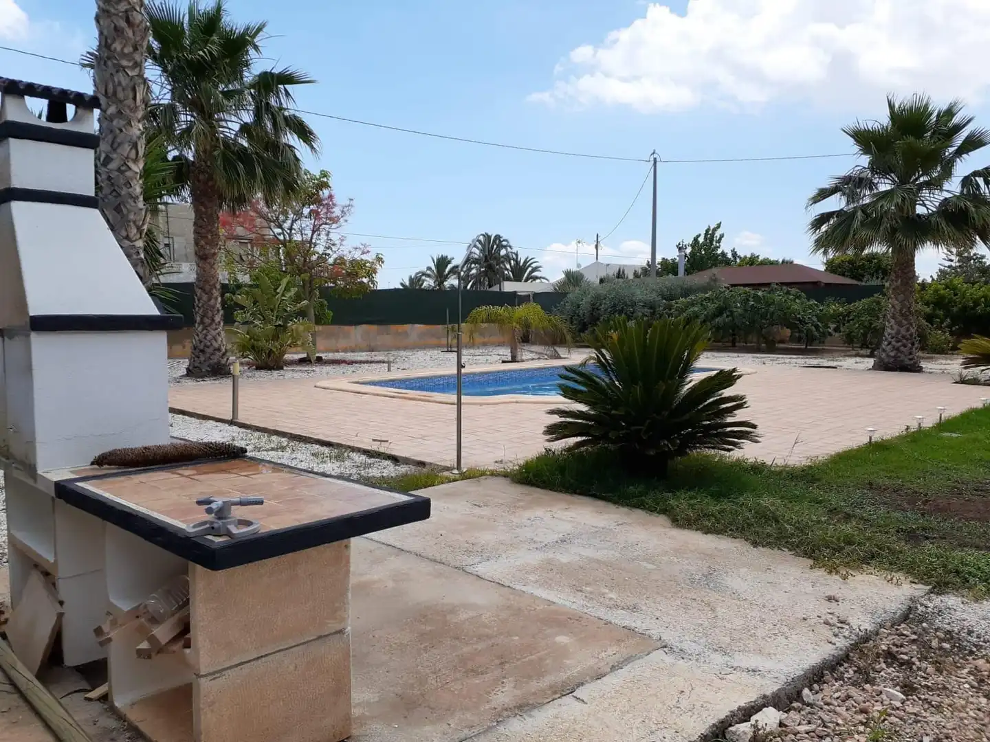 Piscina de Casa o xalet en venda en Elche / Elx amb Aire condicionat, Jardí privat i Piscina