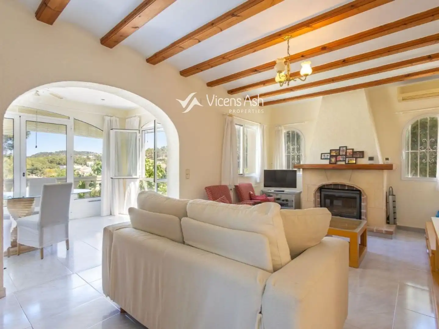 Living room of Houses for sale in Jávea / Xàbia  with Air Conditioner, Heating and Terrace