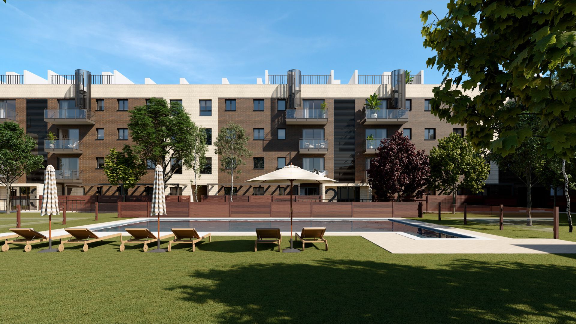 Swimming pool of Flat for sale in Camas  with Air Conditioner, Heating and Terrace