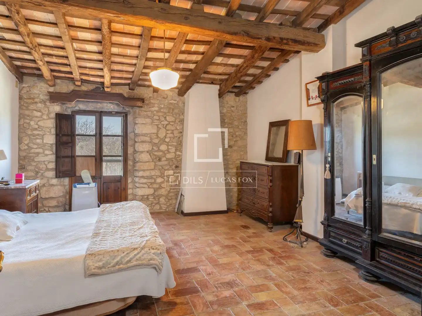 Habitación de Finca rústica en venta en Fontcoberta con Calefacción, Jardín privado y Terraza