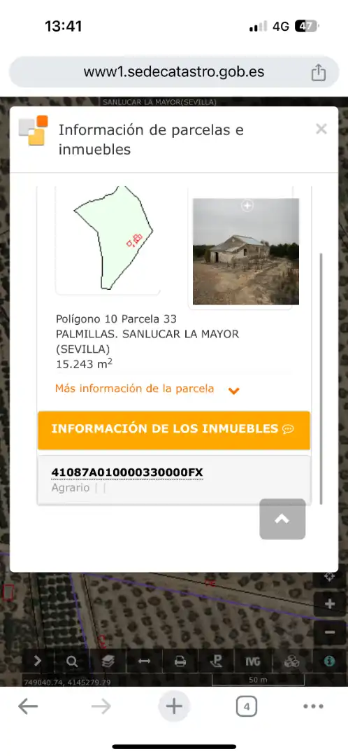Exterior view of Land for sale in Sanlúcar la Mayor