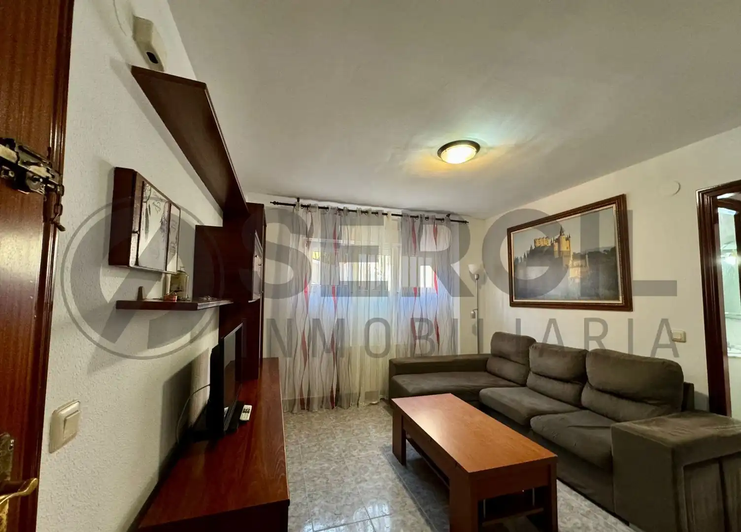Sala de estar de Piso en venta en La Lastrilla  con Calefacción y Amueblado