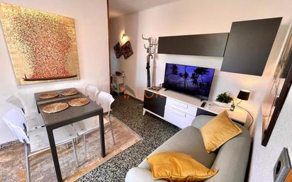 Sala d'estar de Pis en venda en Málaga Capital amb Aire condicionat, Terrassa i Moblat