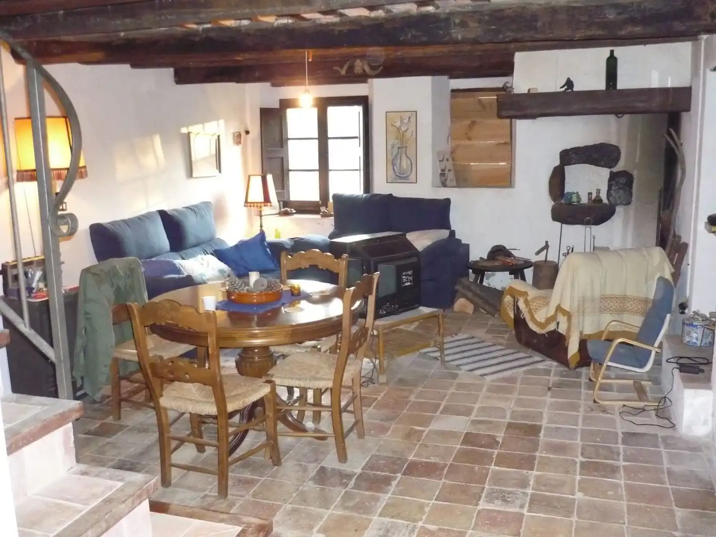 Sala d'estar de Finca rústica en venda en Santa Coloma de Farners amb Jardí privat i Terrassa