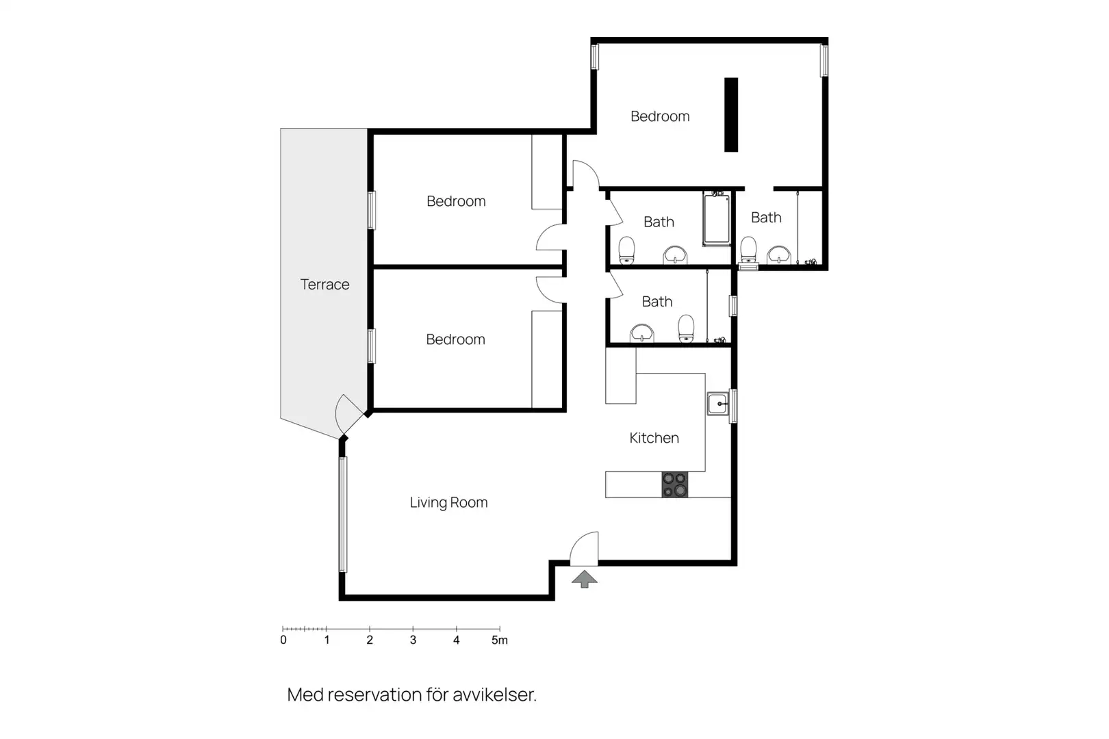 Apartamento en venta en La Malagueta - Monte Sancha