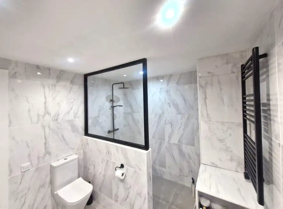 Baño de Casa o chalet en venta en Mijas con Aire acondicionado, Jardín privado y Terraza