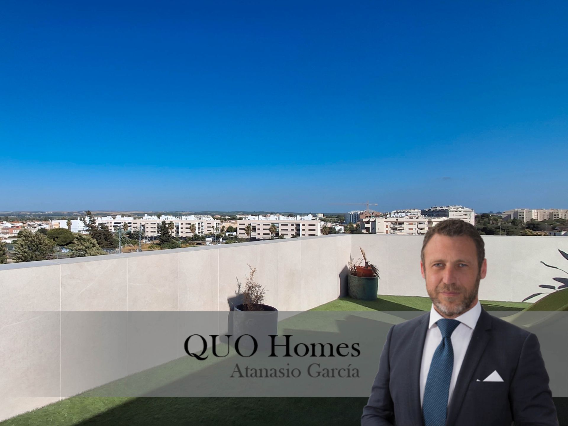 Exterior view of Attic for sale in Jerez de la Frontera  with Air Conditioner, Parquet flooring and Terrace