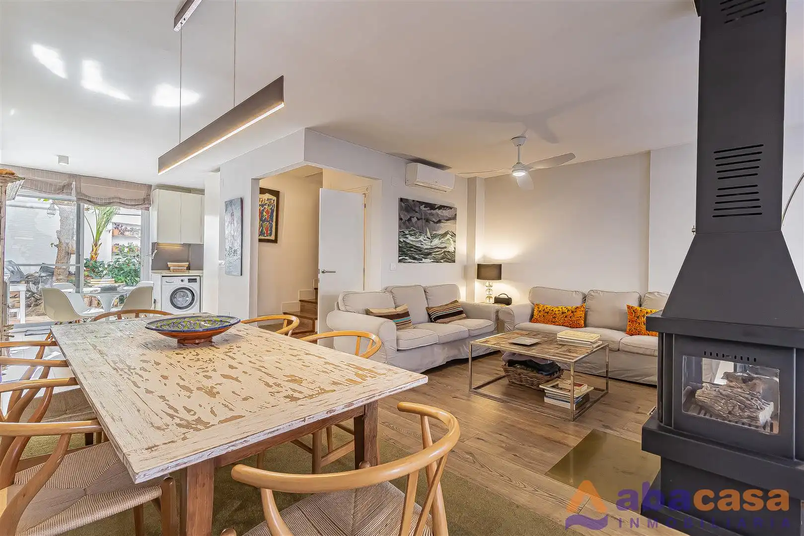Sala de estar de Casa adosada en venta en Cartagena con Aire acondicionado, Jardín privado y Parquet