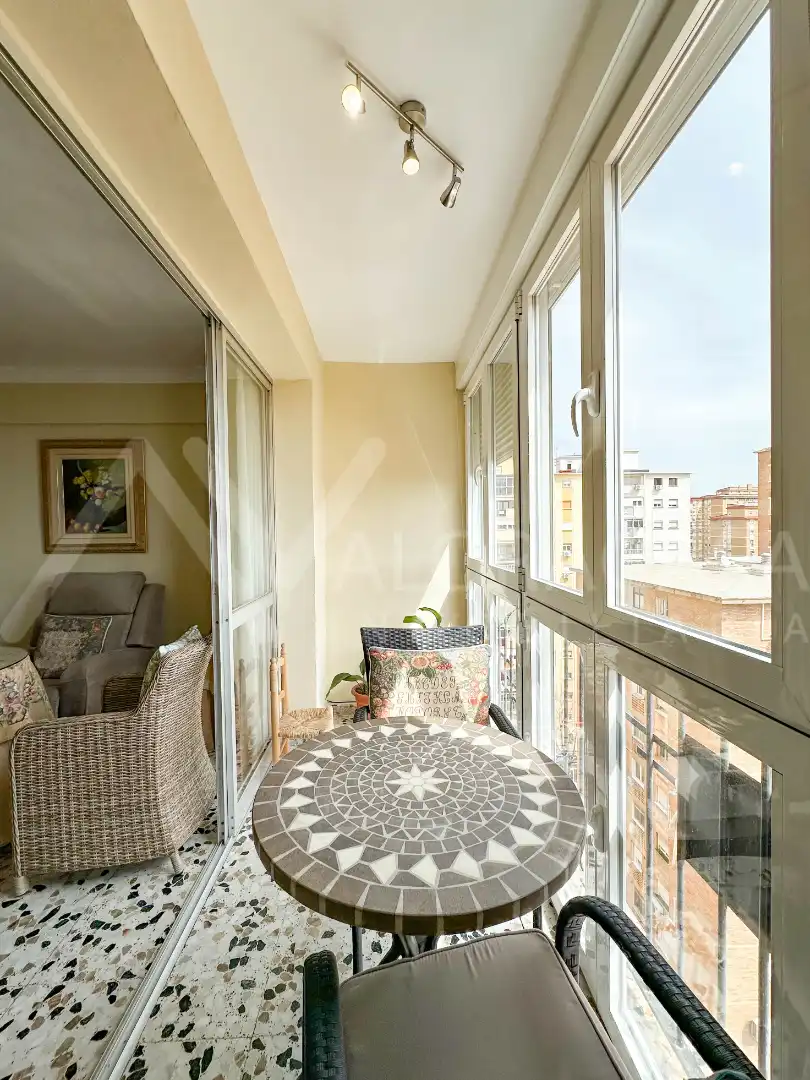 Balcony of Flat for sale in Málaga  with Air Conditioner, Terrace and Furnished