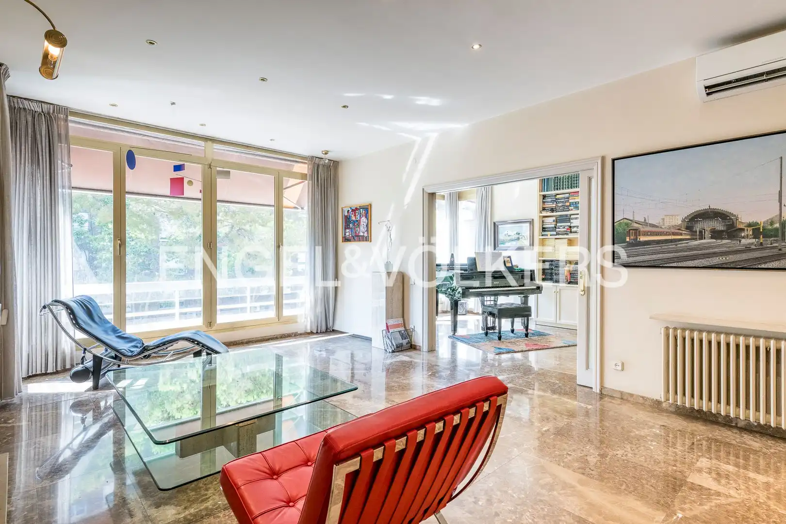 Living room of Flat for sale in Barcelona  with Air Conditioner, Heating and Private garden