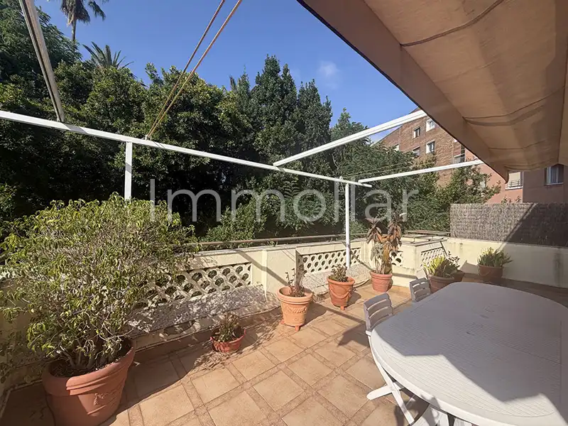 Terrace of Attic for rent in Barcelona  with Air Conditioner, Heating and Parquet flooring