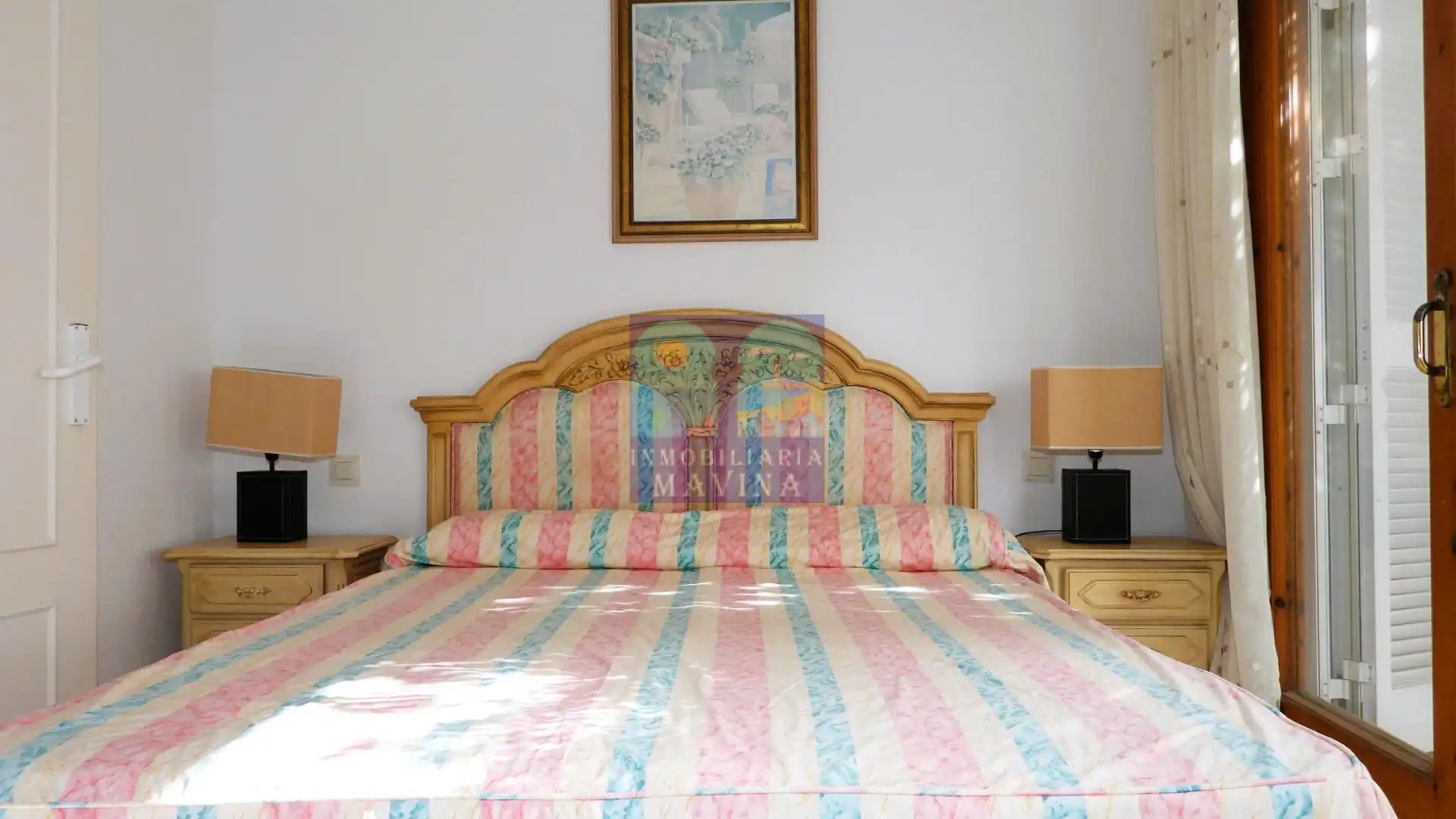 Schlafzimmer von Einfamilien-Reihenhaus zum Verkauf in La Manga del Mar Menor mit Heizung, Privatgarten und Terrasse