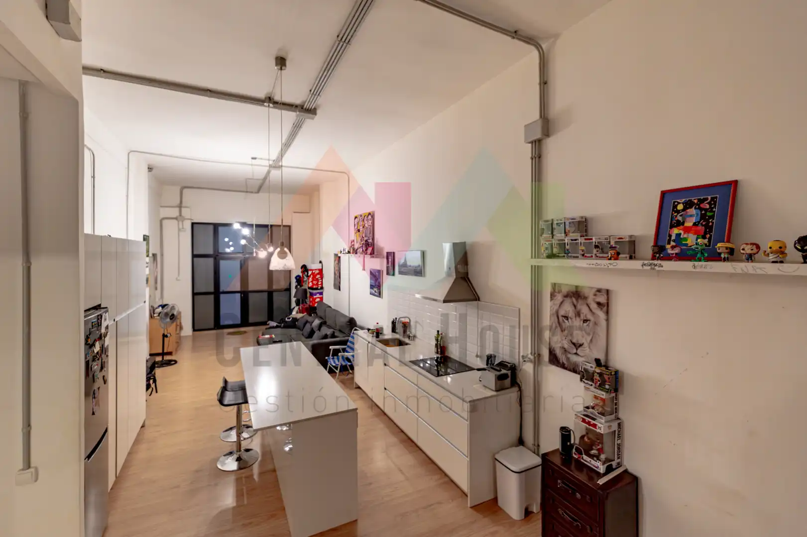 Cocina de Apartamento en venta en Madrid con Calefacción, Parquet y Amueblado