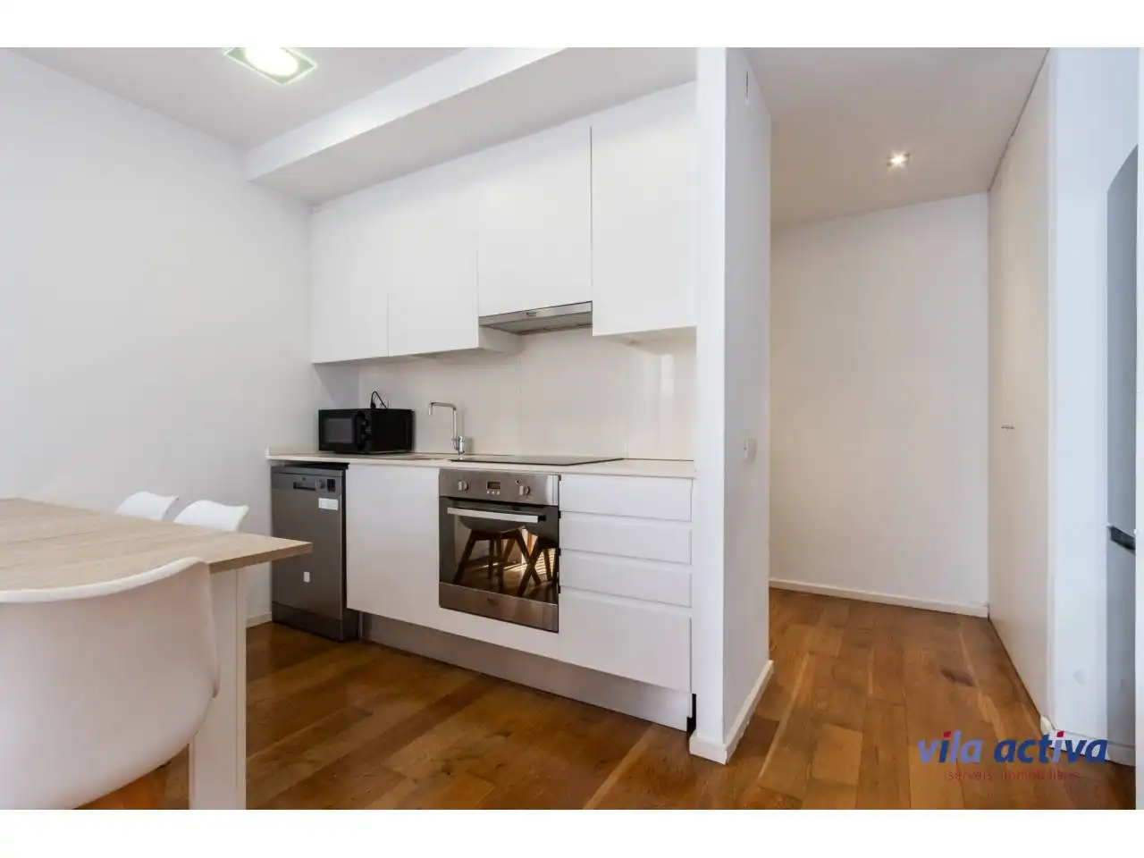 Kitchen of Flat for sale in Sabadell  with Air Conditioner, Heating and Parquet flooring
