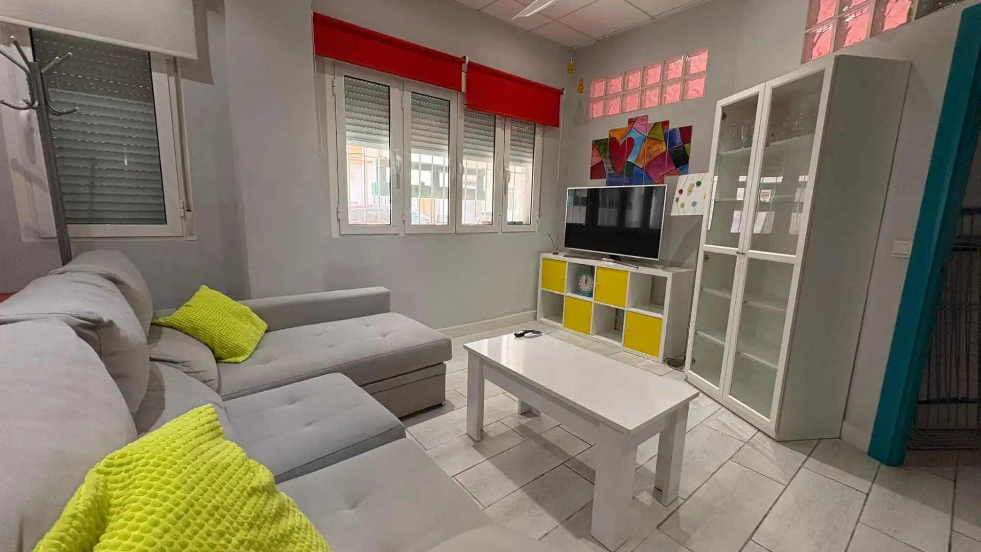 Wohnzimmer von Wohnung zur Miete in Málaga mit Klimaanlage und Möbliert