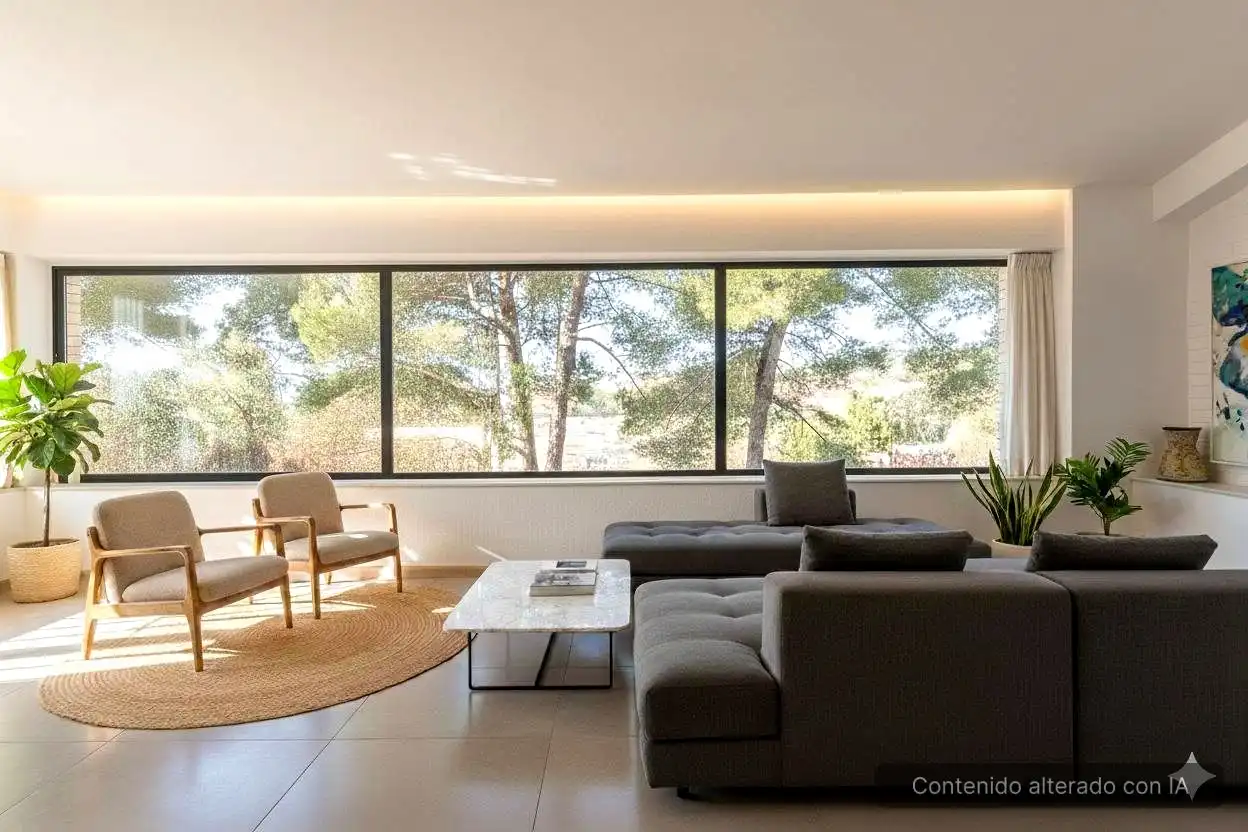 Living room of Houses for sale in Málaga  with Air Conditioner, Private garden and Terrace