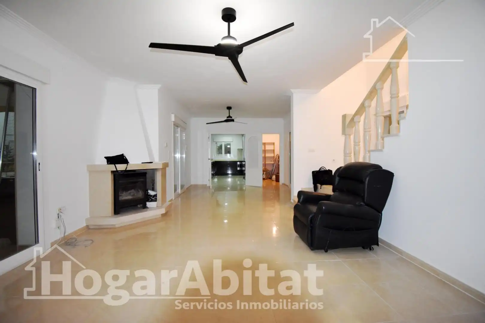 Sala de estar de Casa o chalet en venta en Beniarbeig con Aire acondicionado, Jardín privado y Terraza