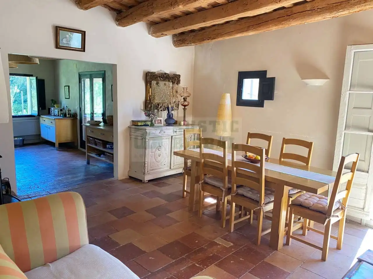 Comedor de Finca rústica en venta en Borrassà con Calefacción, Jardín privado y Terraza