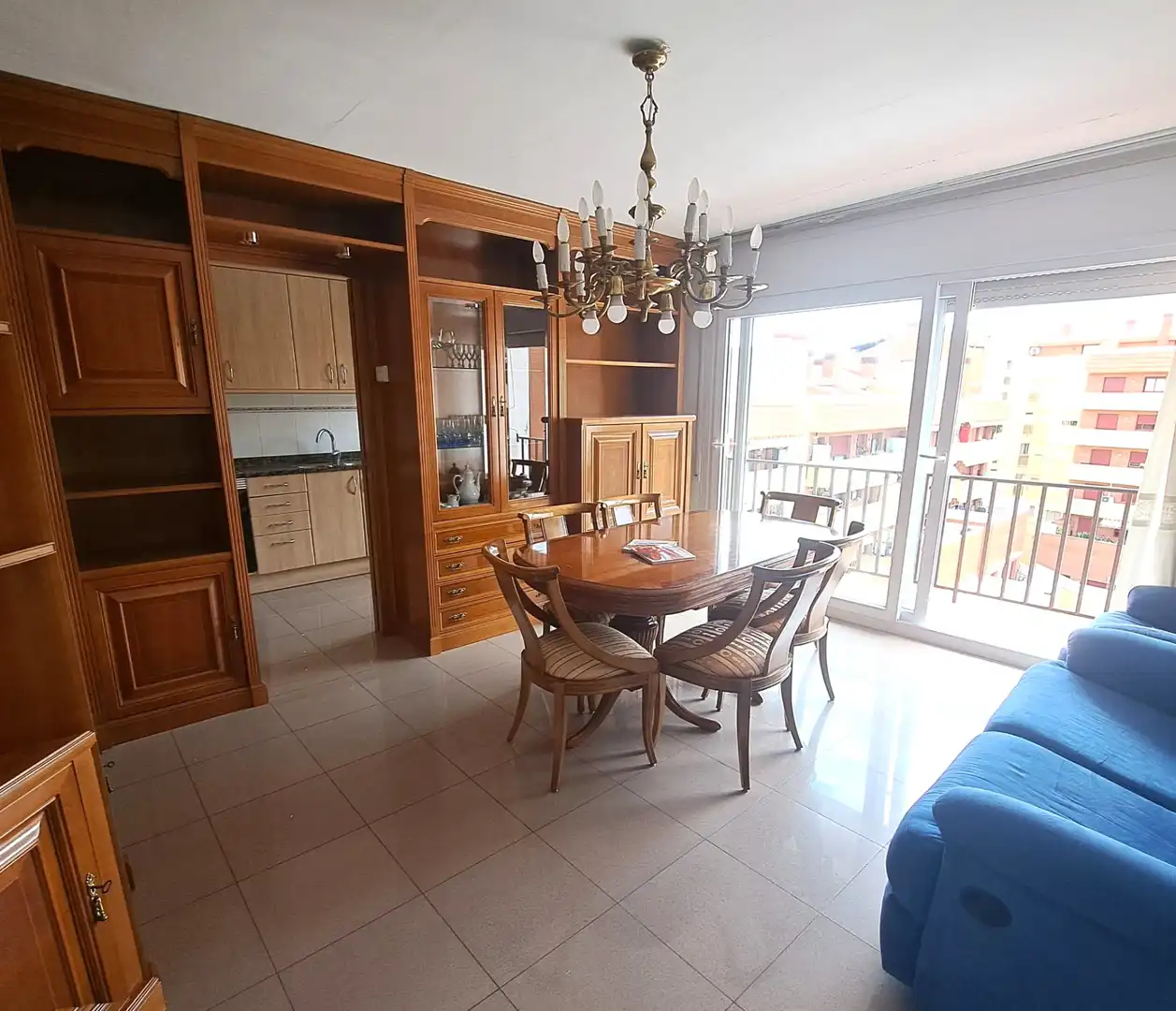Dining room of Flat for rent in Terrassa  with Heating, Terrace and Furnished
