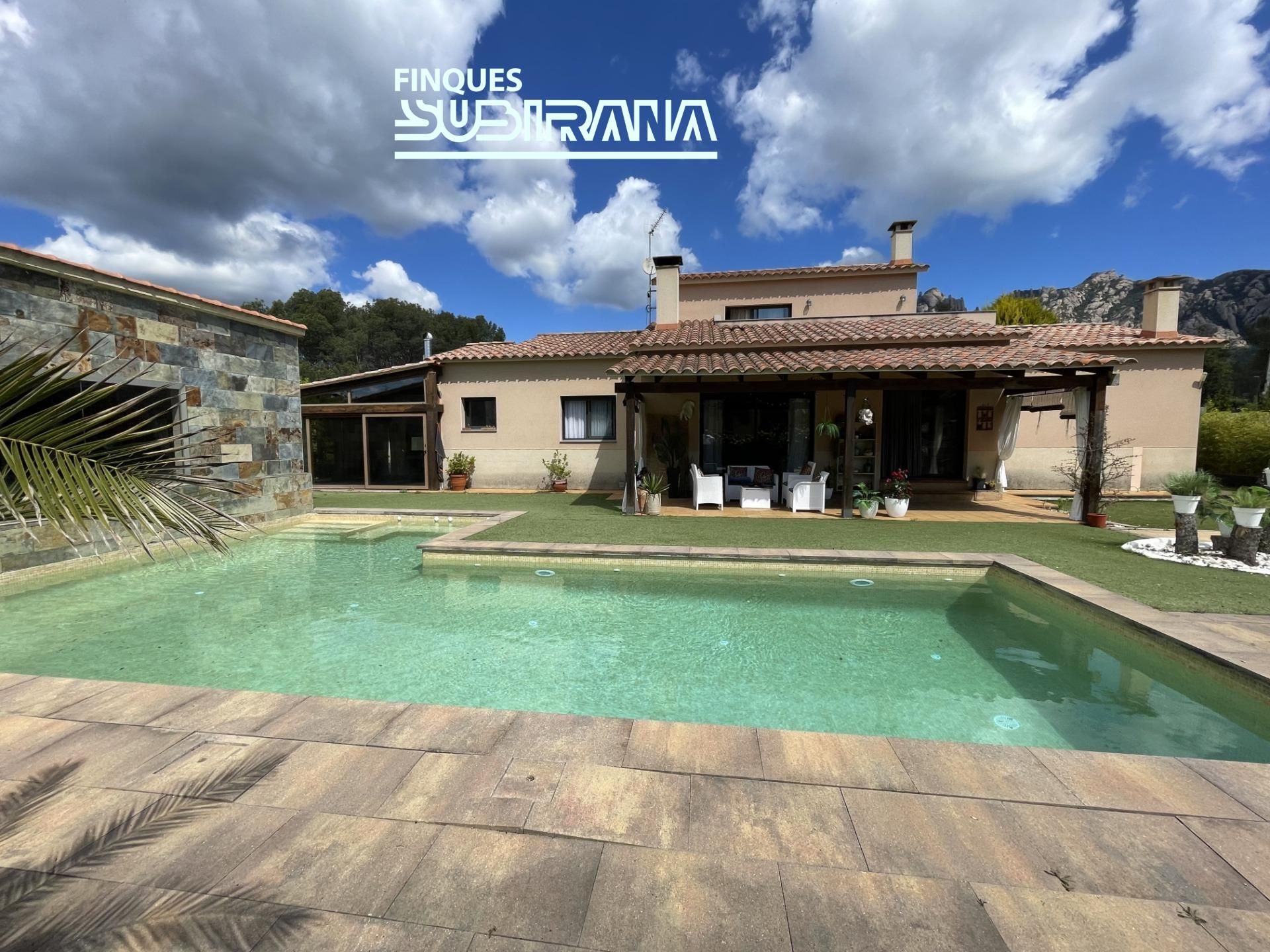 Exterior view of House or chalet for sale in Collbató  with Air Conditioner, Heating and Private garden