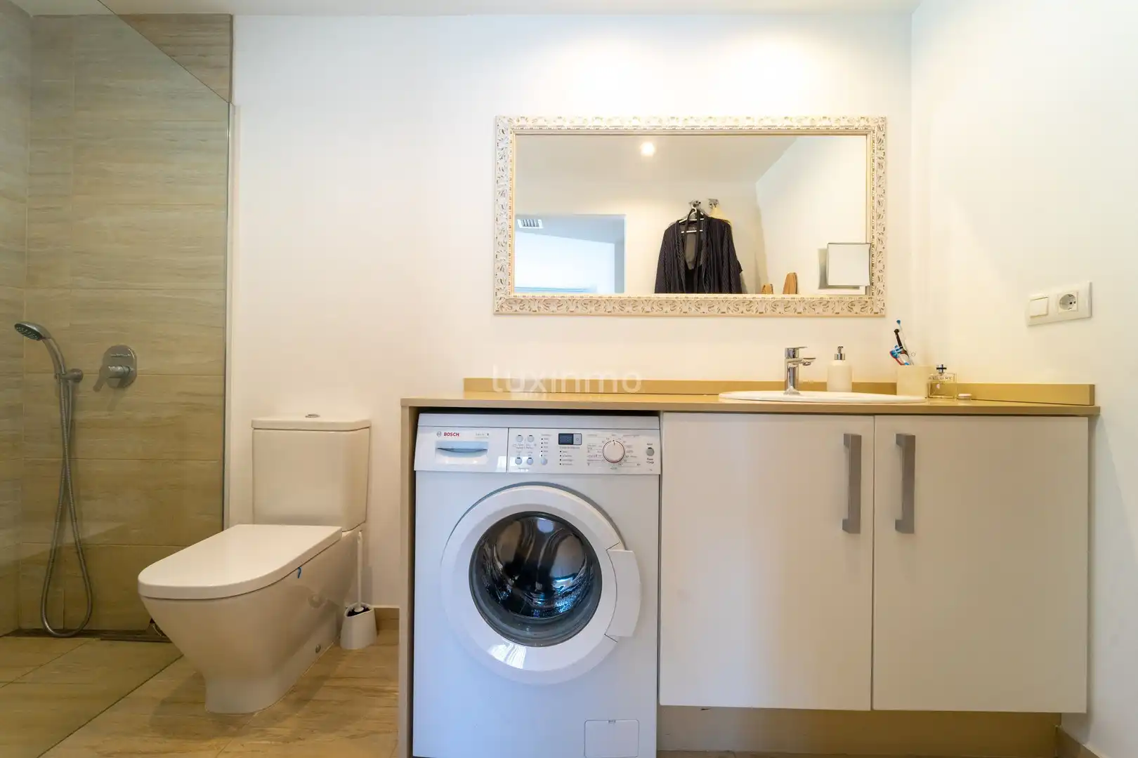Baño de Planta baja en venta en Calpe / Calp con Aire acondicionado, Jardín privado y Terraza