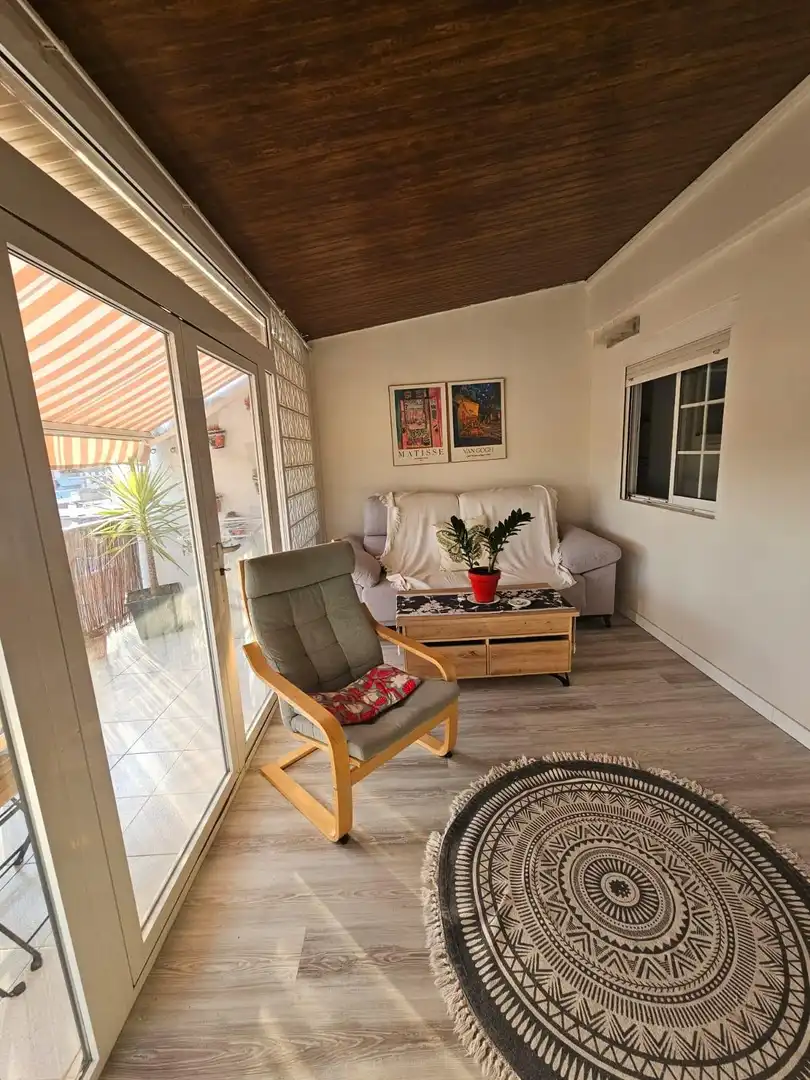 Sala de estar de Apartamento de alquiler en Sueca con Aire acondicionado, Amueblado y Balcón