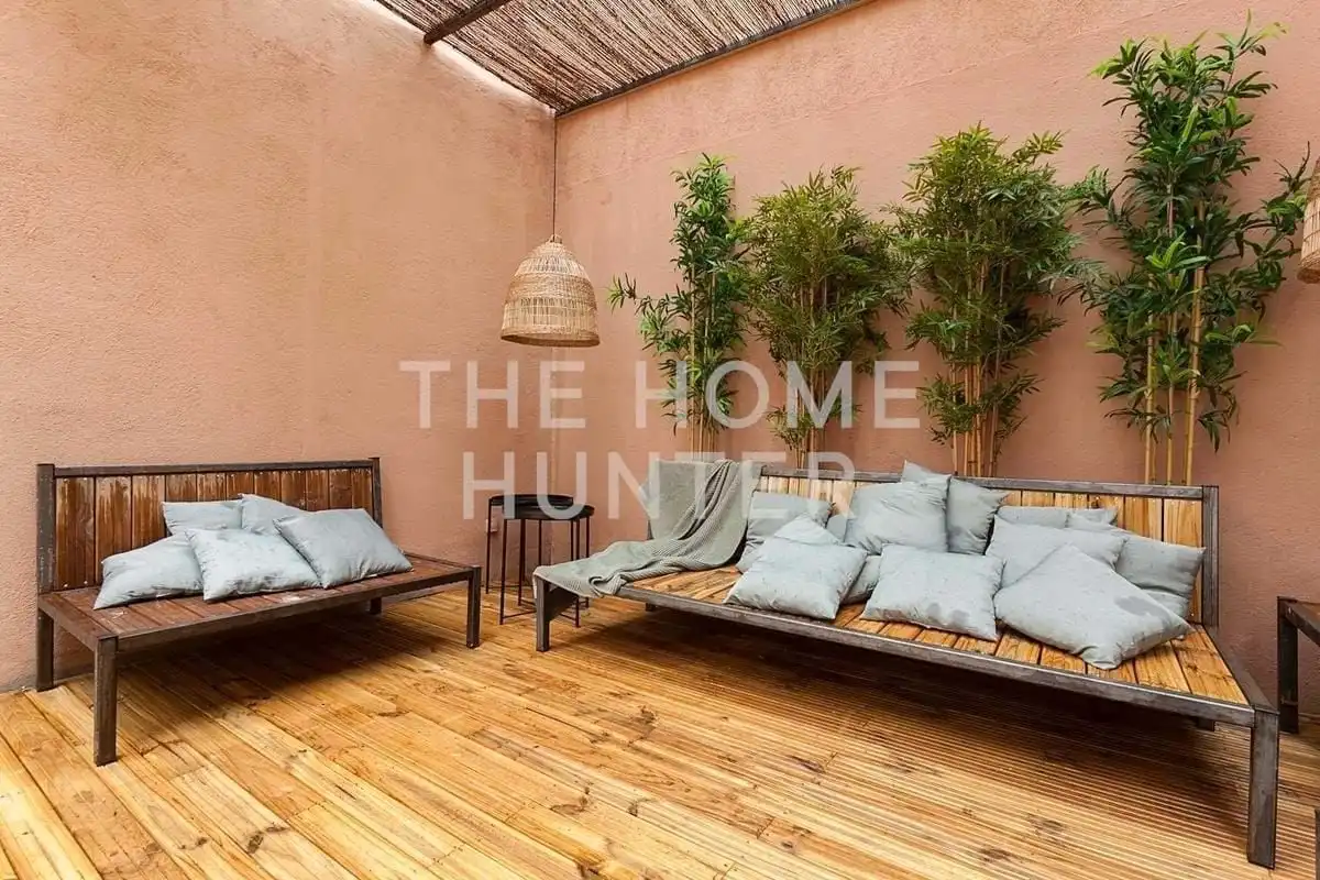 Terrasse von Wohnung zum Verkauf in Barcelona mit Heizung, Privatgarten und Terrasse