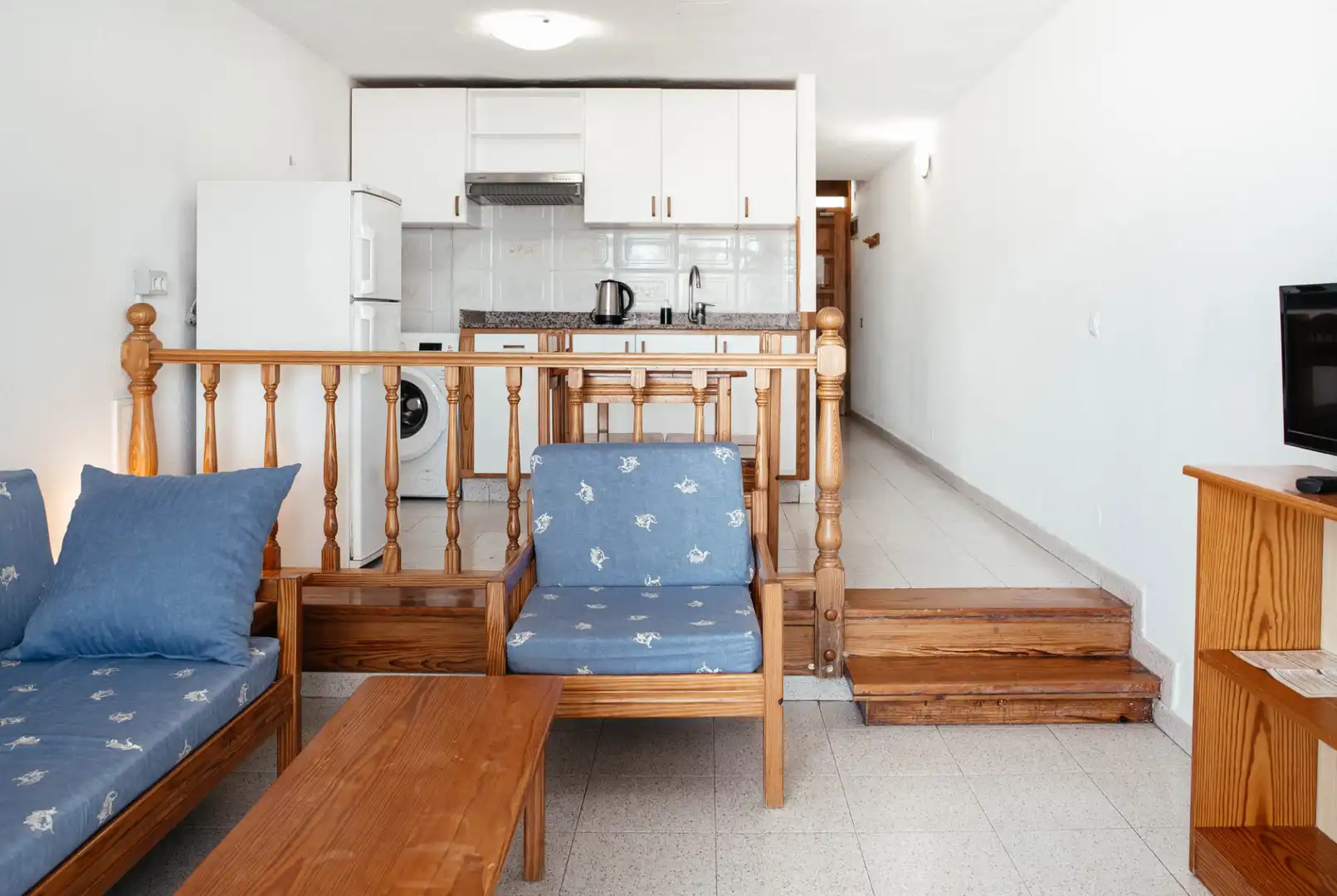 Wohnzimmer von Wohnungen zum Verkauf in San Bartolomé de Tirajana mit Terrasse, Möbliert und Waschmaschine