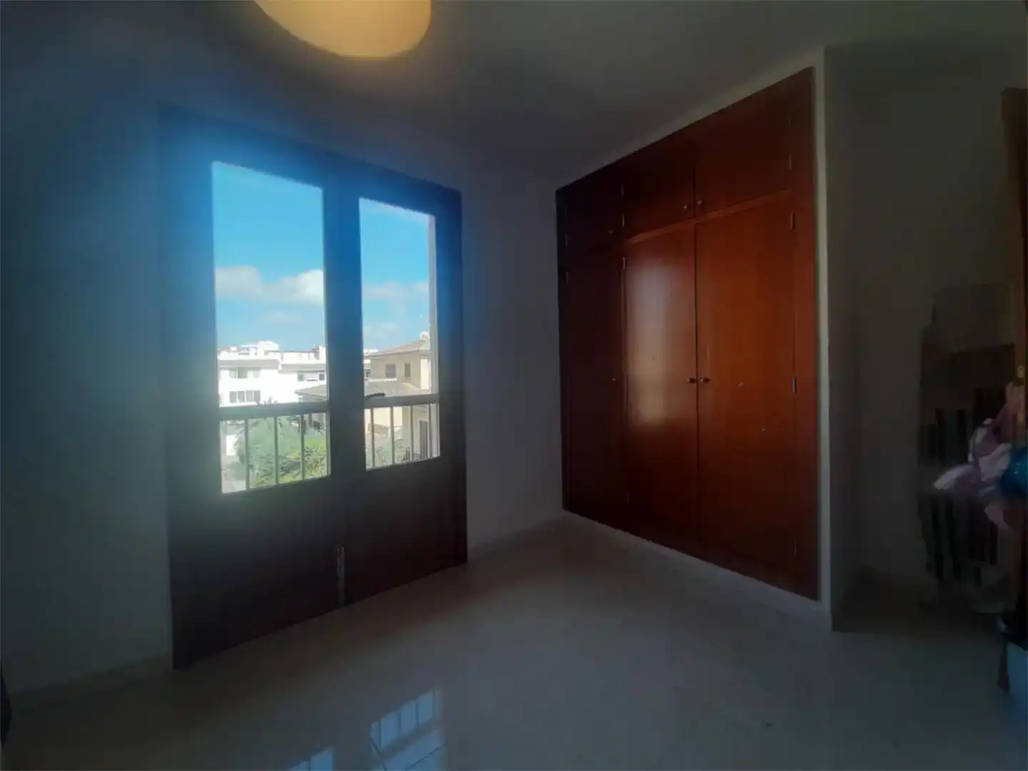 Schlafzimmer von Wohnung zur Miete in Santa Margalida mit Klimaanlage und Balkon
