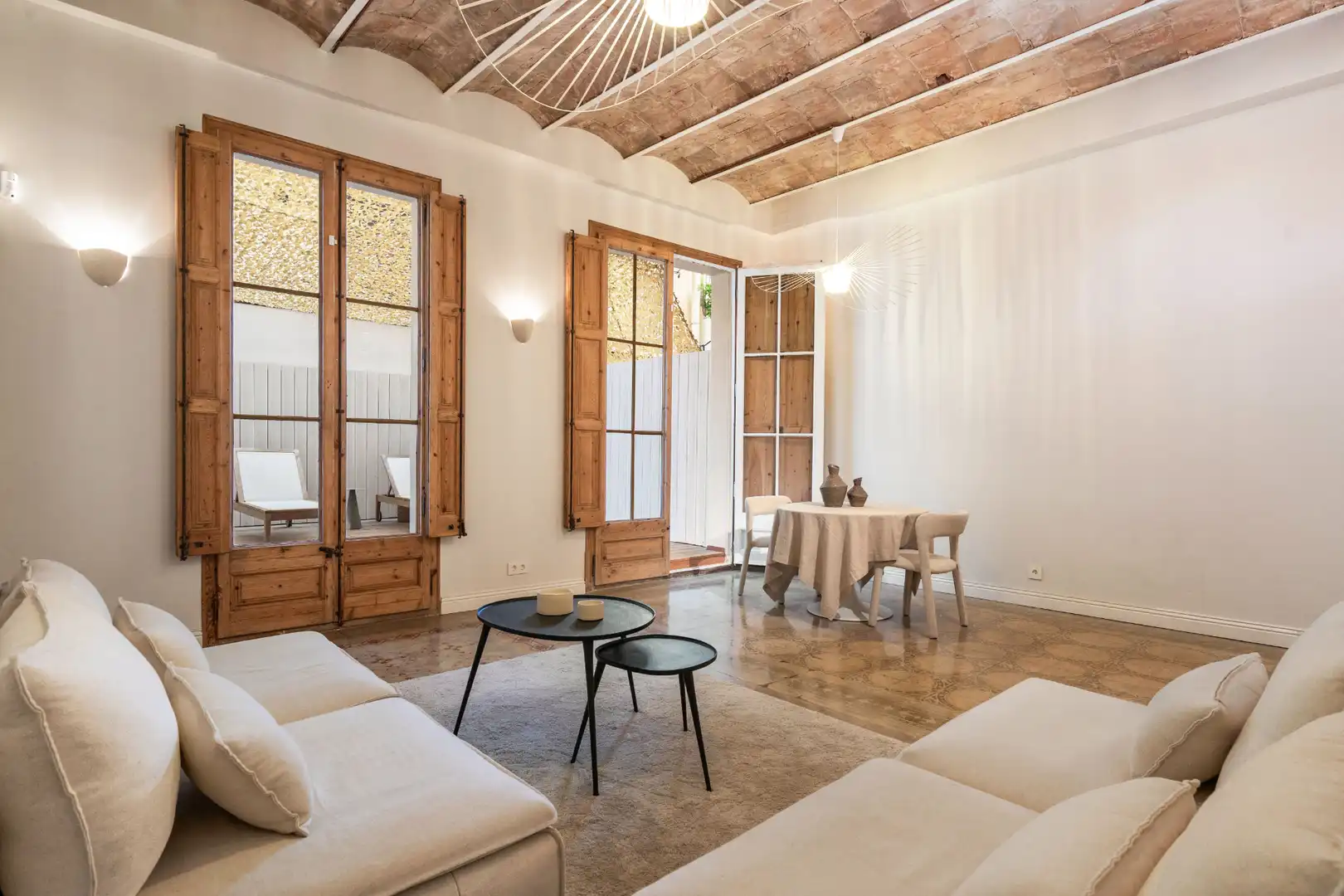 Sala de estar de Piso en venta en Barcelona con Aire acondicionado, Calefacción y Parquet