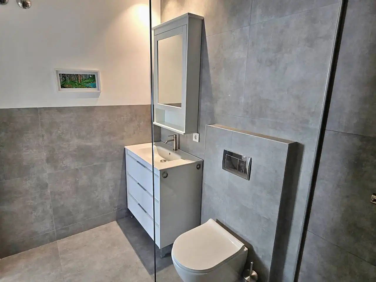 Badezimmer von Wohnung zur Miete in Valencia mit Klimaanlage, Heizung und Möbliert
