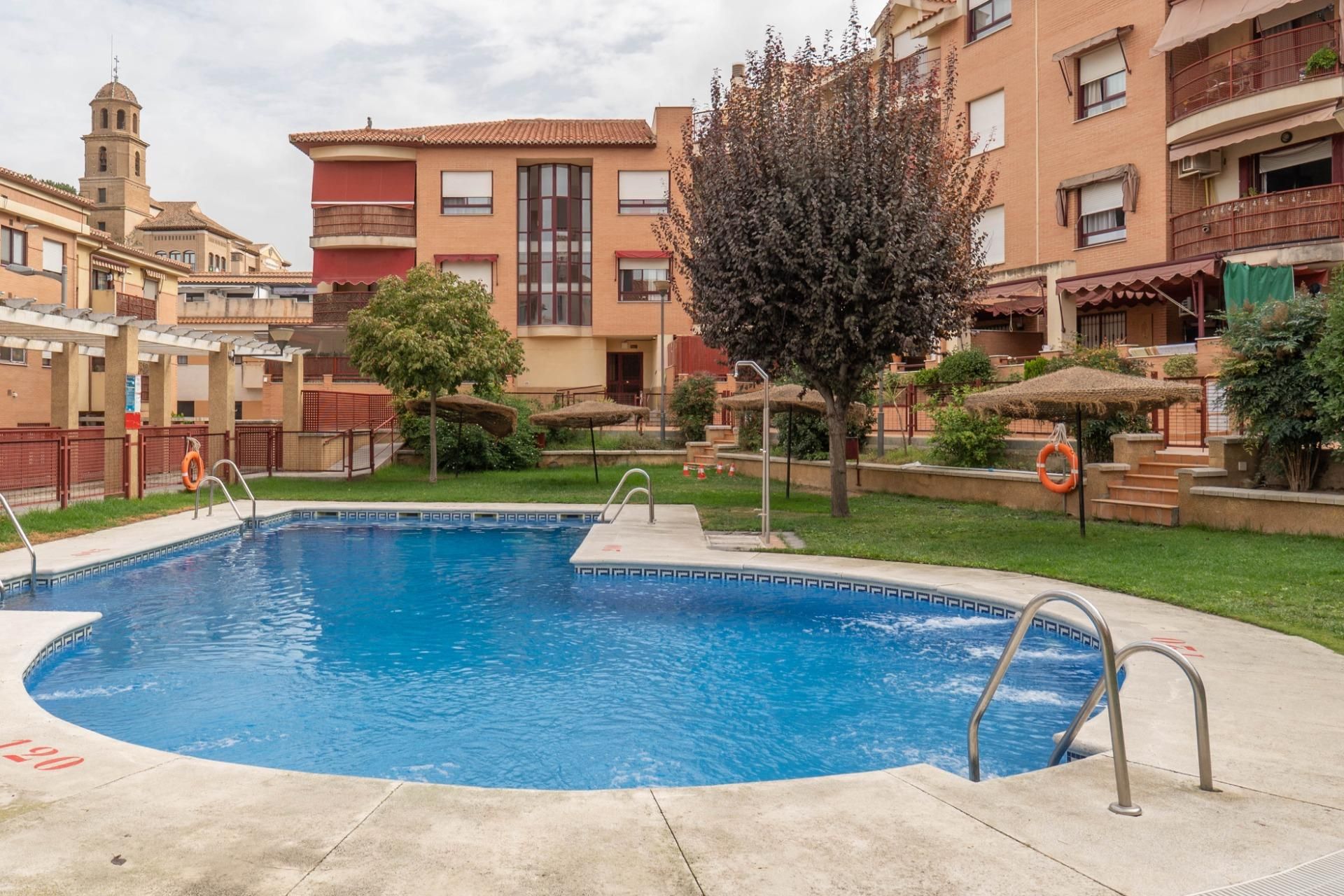 Swimming pool of Flat for sale in Alhendín  with Heating, Terrace and Community pool
