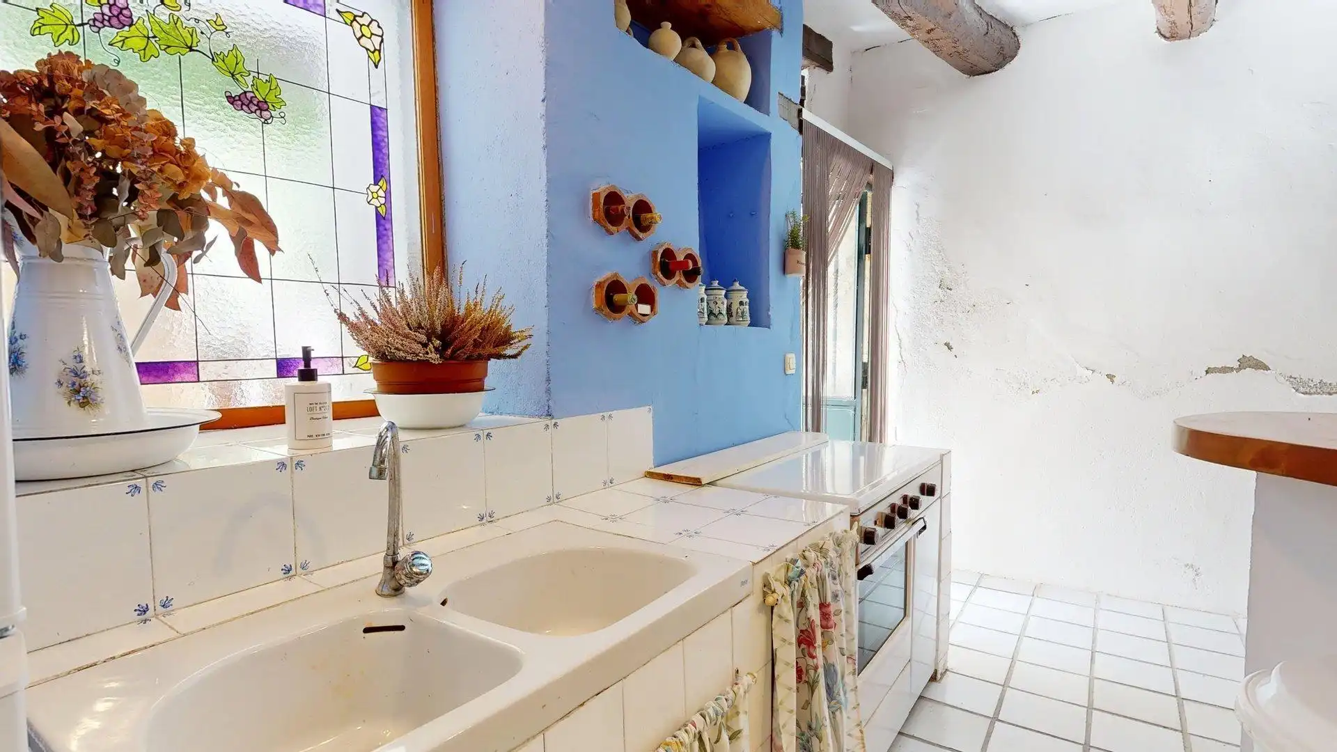 Cocina de Casa o chalet en venta en Magallón con Jardín privado, Terraza y Amueblado