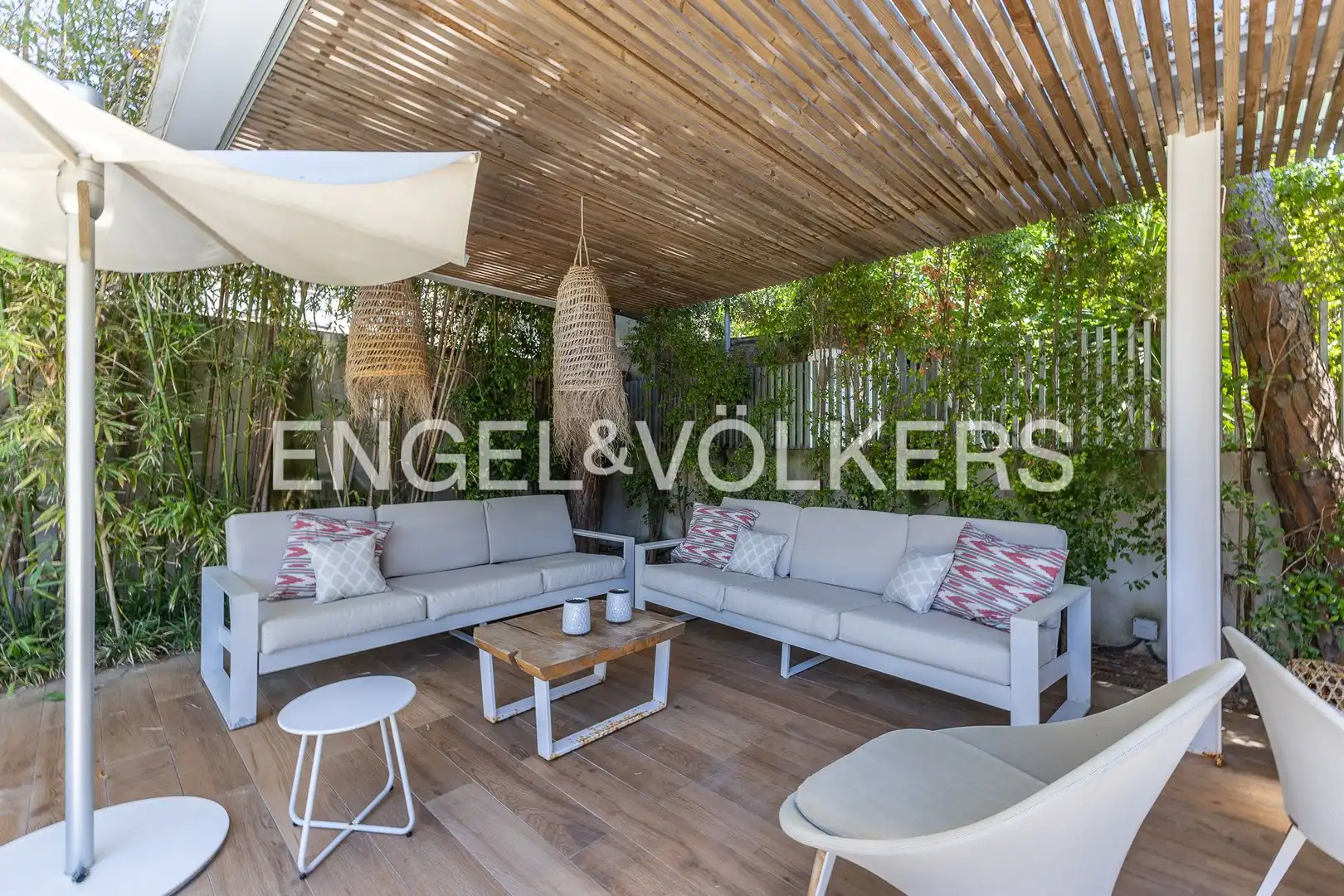 Terrace of Houses for rent in Castelldefels  with Air Conditioner, Heating and Private garden