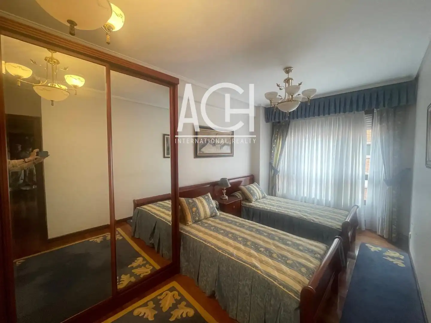 Schlafzimmer von Wohnung zum Verkauf in Bilbao  mit Heizung, Parkett und Terrasse