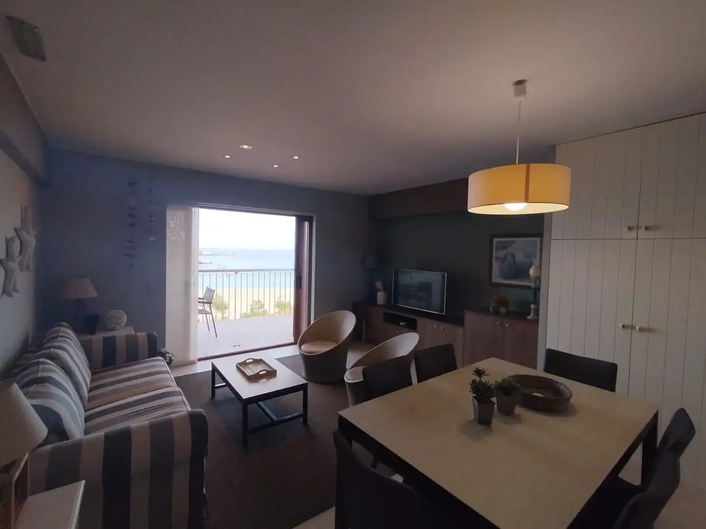 Wohnzimmer von Wohnung zum Verkauf in Palamós mit Klimaanlage, Heizung und Terrasse