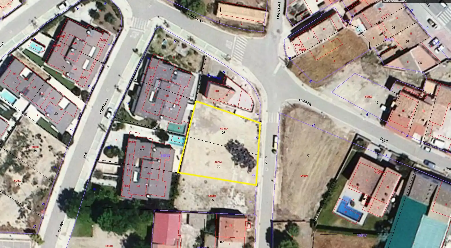 Wohnbaugrundstück zum Verkauf in Carrer dels Segadors 3