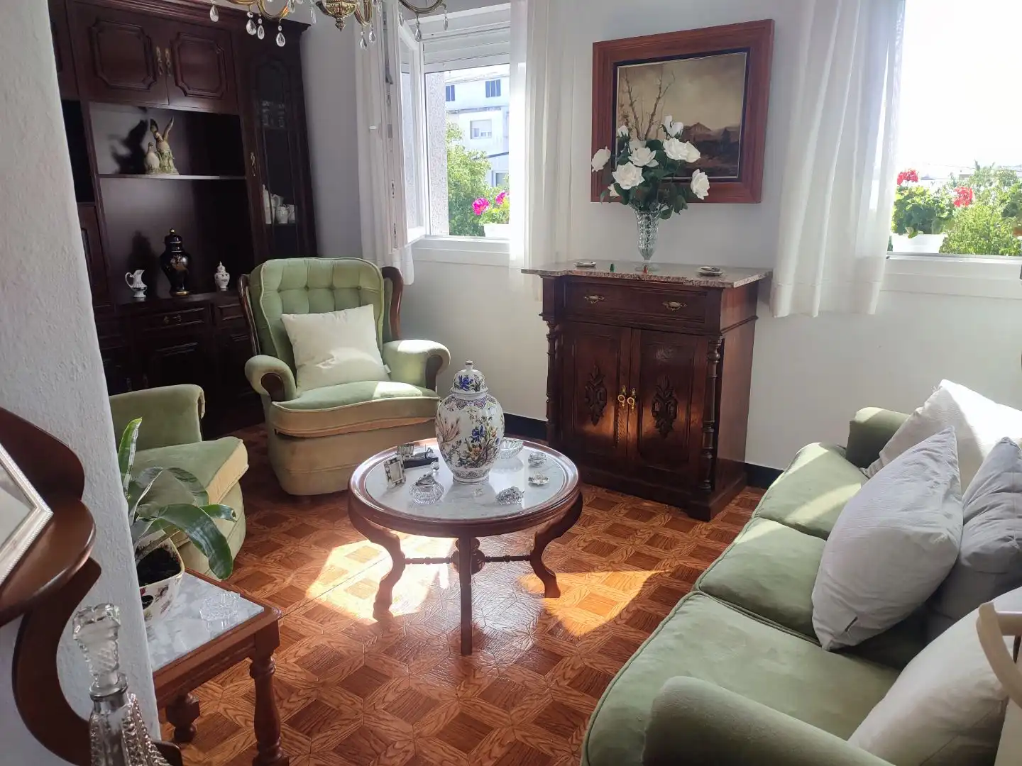 Sala de estar de Casa adosada en venta en As Pontes de García Rodríguez 