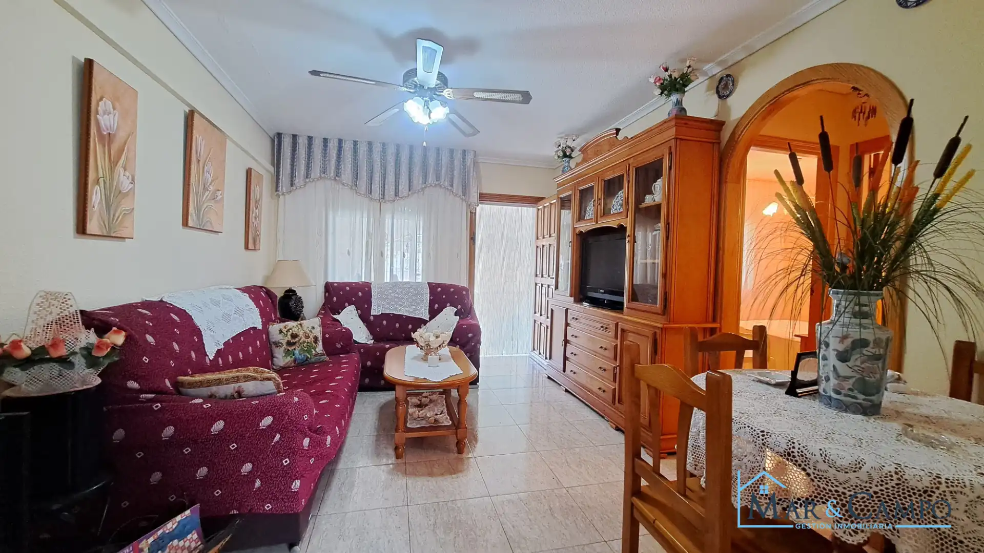 Sala de estar de Casa o chalet en venta en Los Alcázares con Aire acondicionado, Jardín privado y Terraza