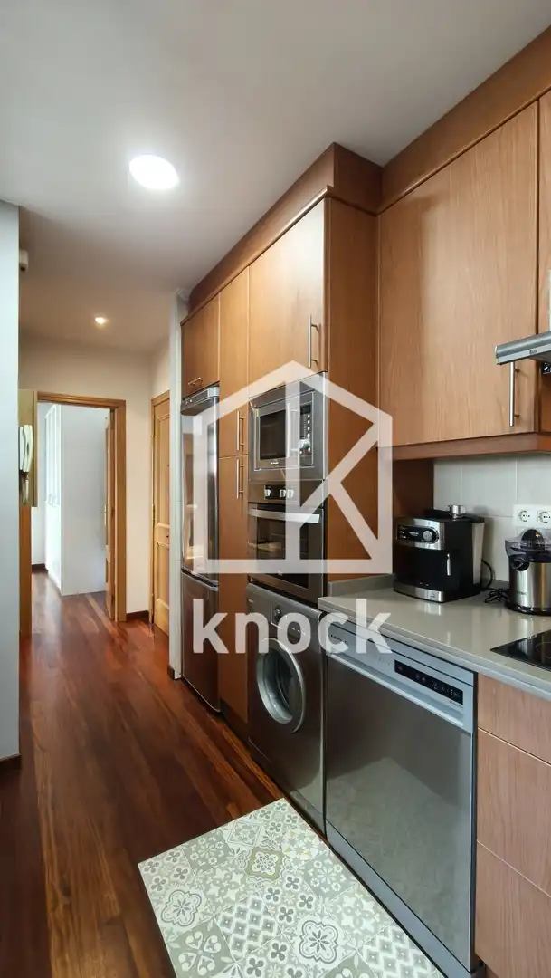 Kitchen of Flat for rent in Navia  with Heating, Parquet flooring and Furnished