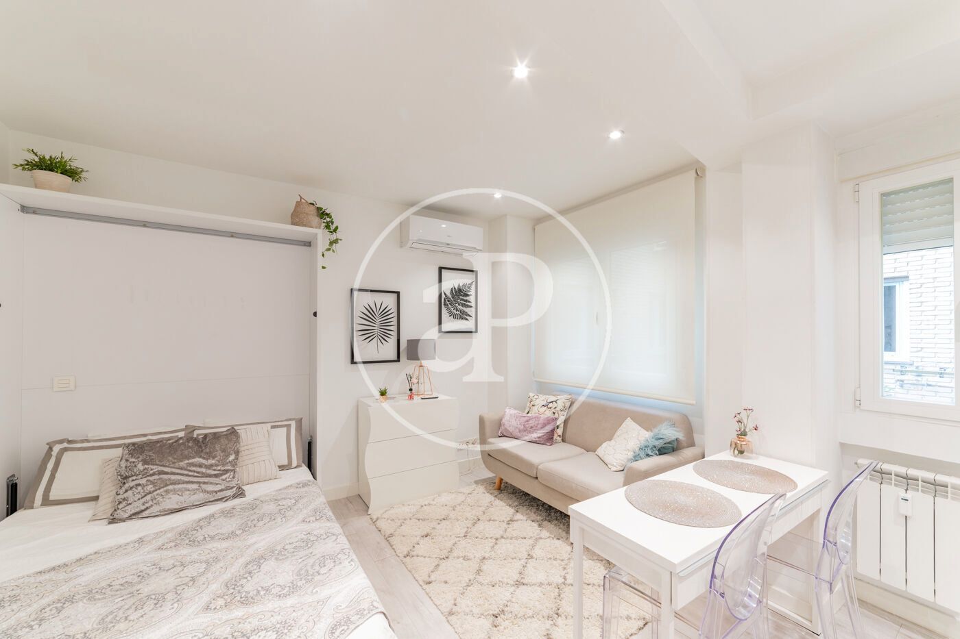 Bedroom of Flat to rent in  Madrid Capital  with Heating and Furnished