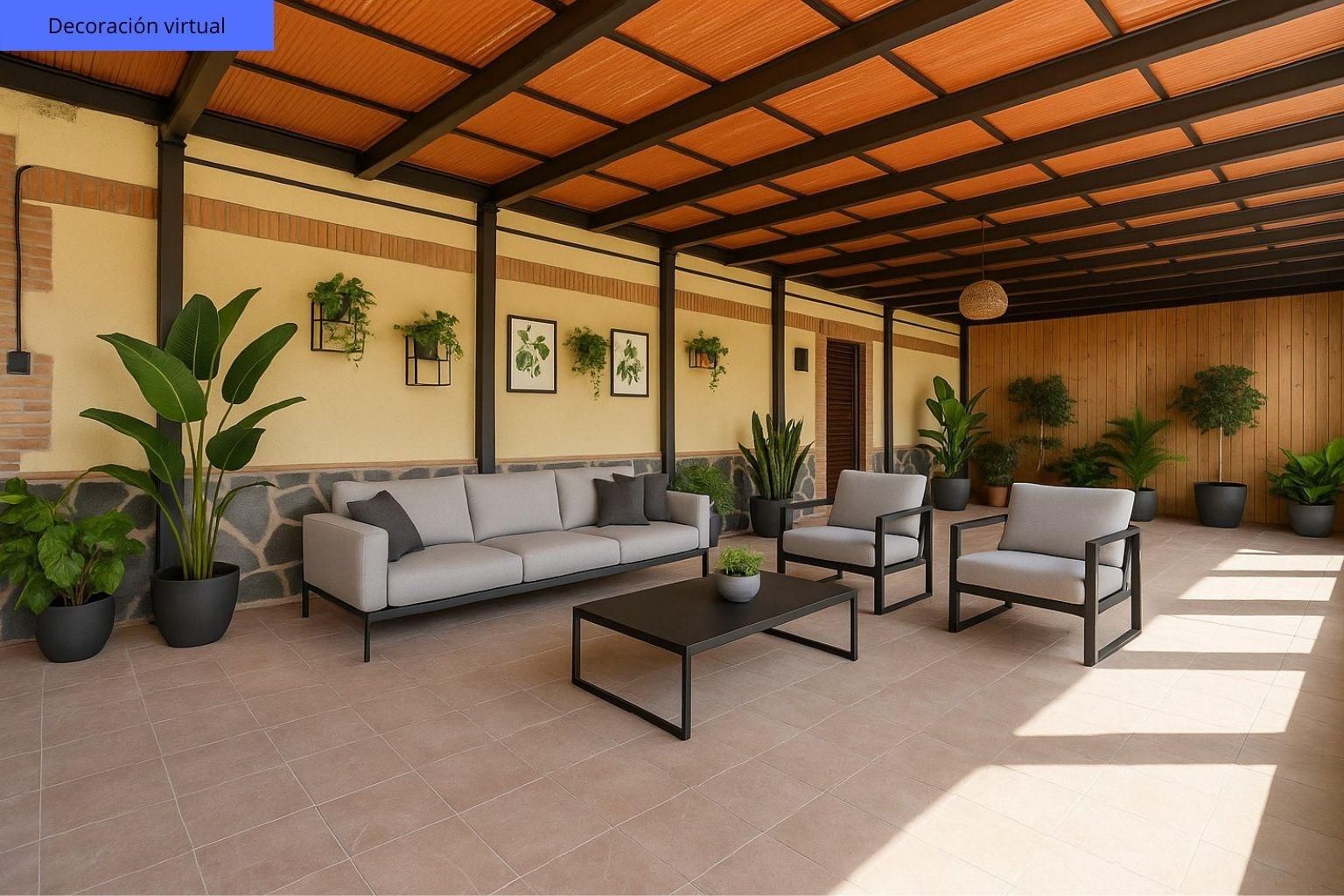 Terrassa de Casa o xalet en venda en San Martín de Pusa amb Aire condicionat, Calefacció i Jardí privat